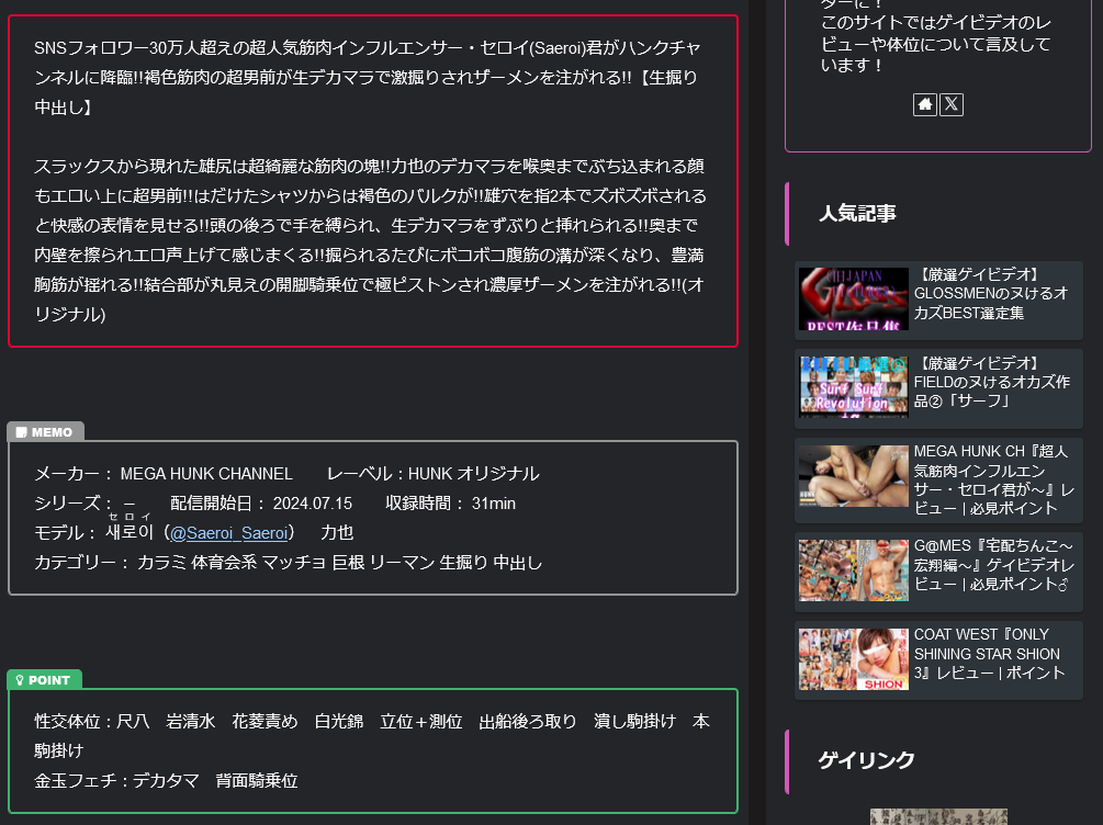 レビュー参考 ②